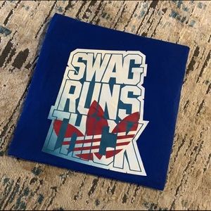 Swag Runs Thick Adidas T-shirt 🔺🔷